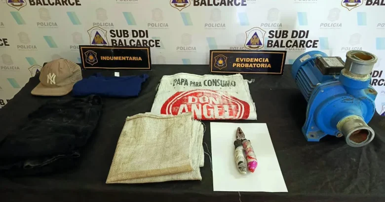 Recuperan bomba de agua robada y detienen al responsable Recuperan bomba de agua robada y detienen al responsable